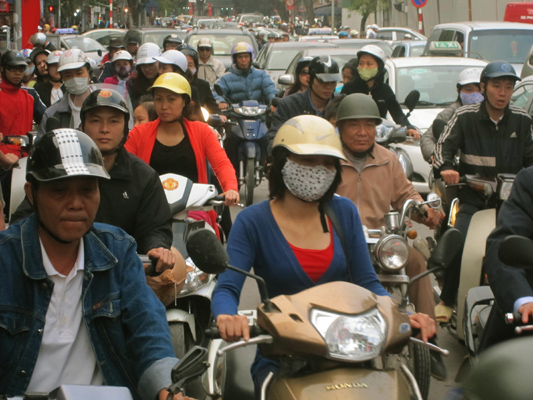 Motos en Hanoi