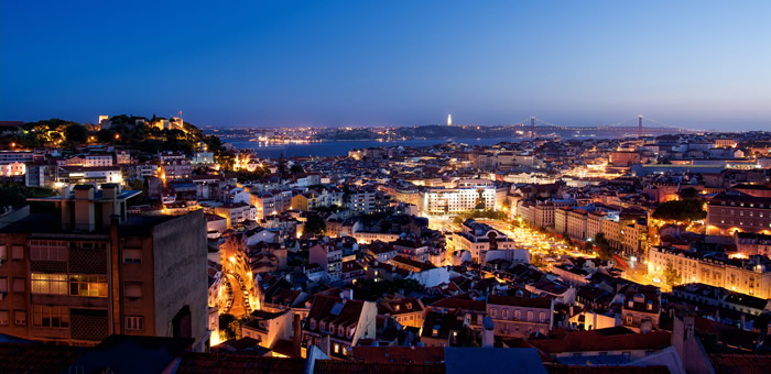 Vista de Lisboa desde el Mirador da Senhora do Monte