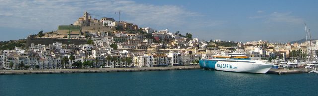 Vista panorámica de Ibiza