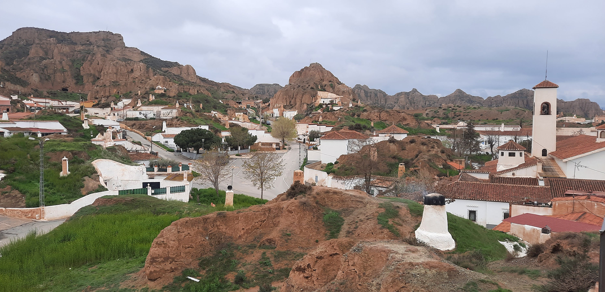 Barrio de las Casas Cuevas en Guadix